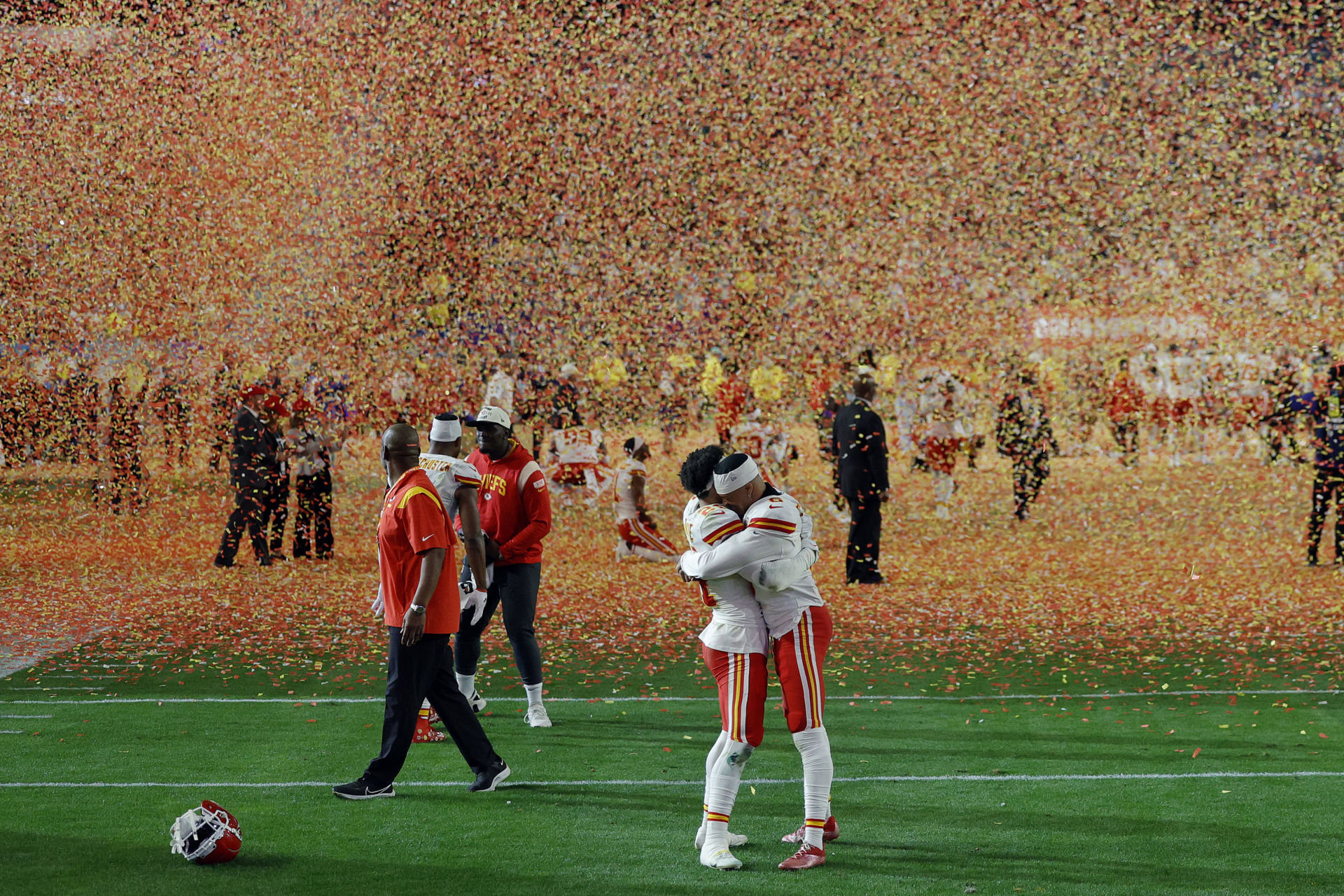 Mémorial Kansas City Chiefs Super Bowl LVIII 2023 - Image/print Avec 2 Pièces, Neuf, Highland Mint